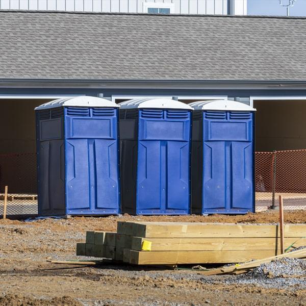 Heavy-duty construction site porta potty in Saint Paul, Minnesota